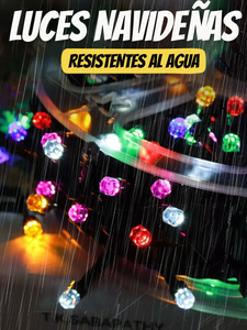 LUCES DE NAVIDAD 45 METROS CON PANEL SOLAR  + OBSEQUIO