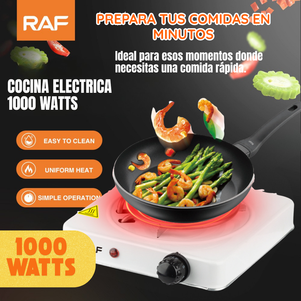 COCINA ELECTRICA PORTATIL 1000 WATTS