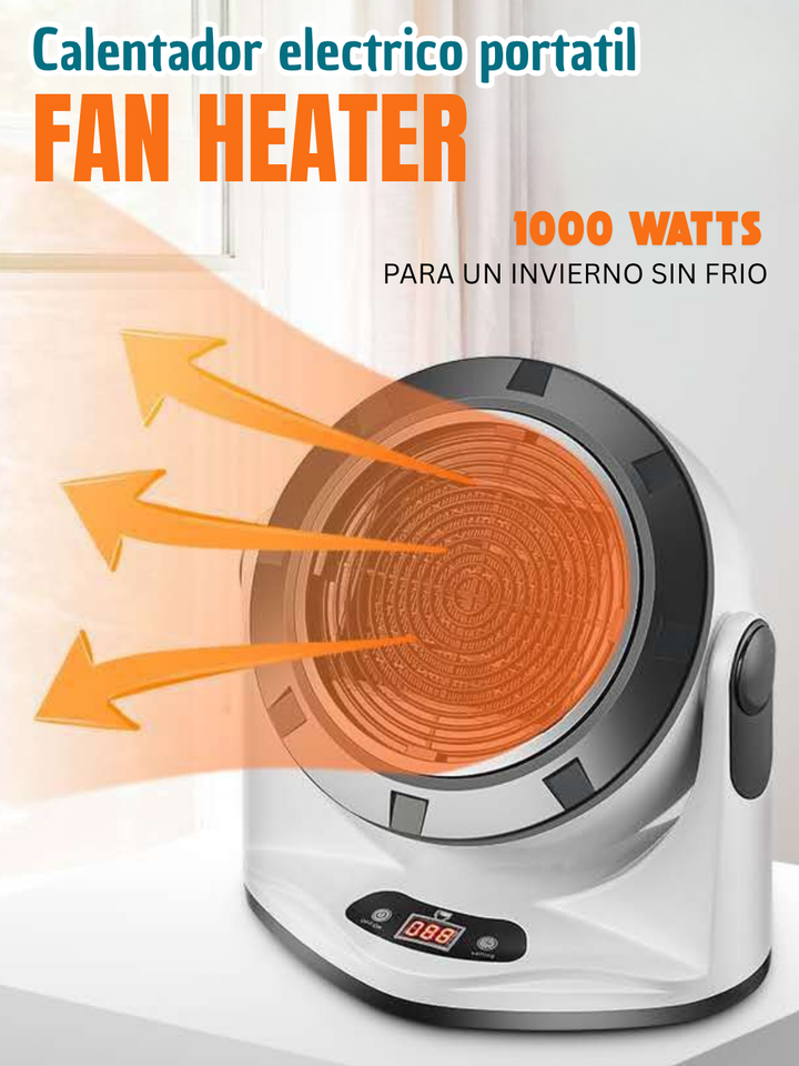 CALEFACTOR ELECTRICO FAN HEATER 1000 WATTS