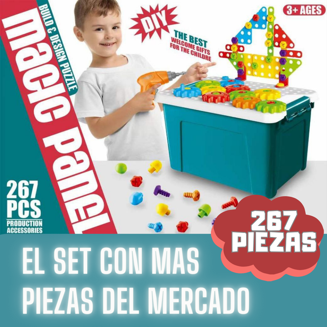 SET DE CONSTRUCCION 249 PIEZAS MONTESSORI