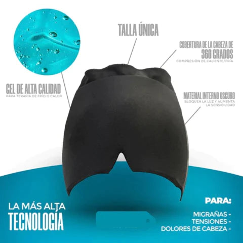 GORRO GEL CONTRA DOLOR DE CABEZA Y MIGRAÑA