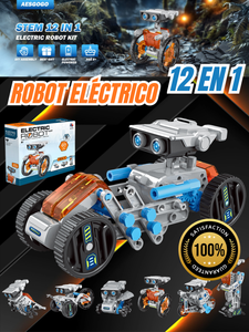 KIT ROBOT ELECTRICO 12 MODELOS EN 1
