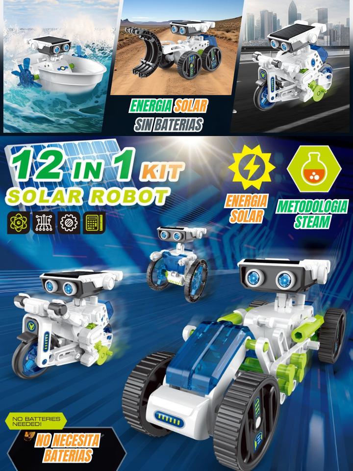 SET ROBOT SOLAR ARMABLE 12 EN 1