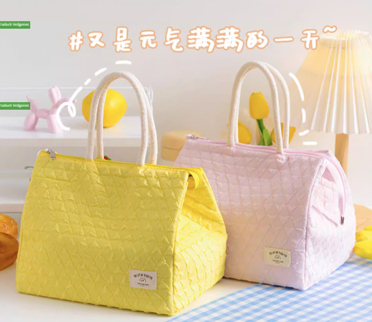 BOLSO TERMICO COLORES PASTEL