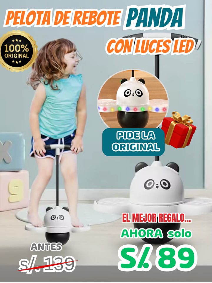 PELOTA SALTARINA PANDA ORIGINAL🐼(PRODUCTO VIRAL)