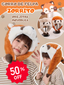 GORRO ABRIGADOR ZORRITO PARA NIÑOS