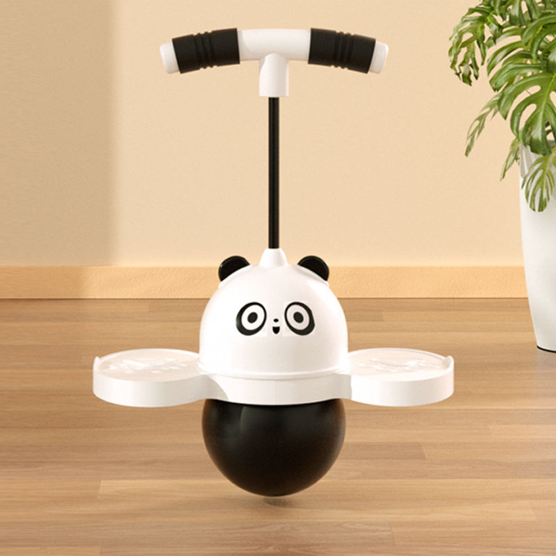 PELOTA DE REBOTE PANDA CON LUCES LED